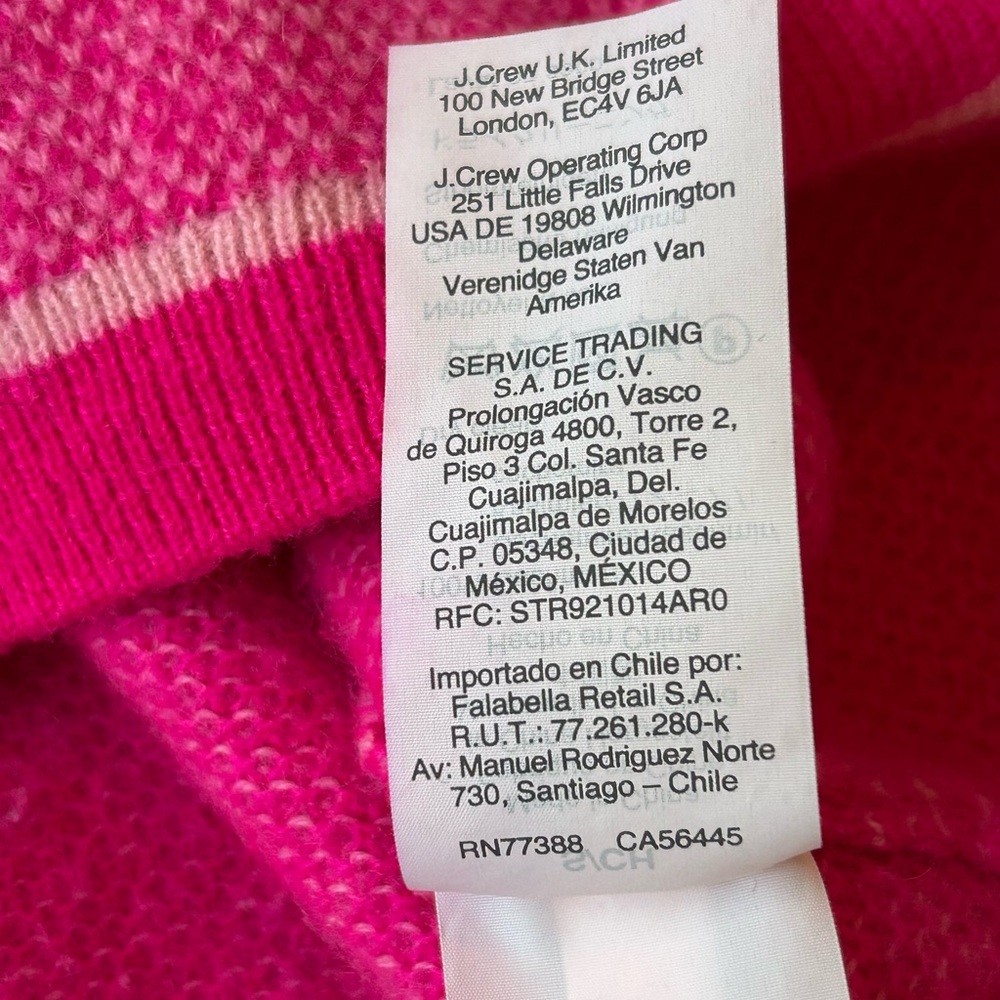 J. Crew Limited Edition Cashmere Crewneck Sweater w/ Bird’s Eye Stitch Small - Picture 12 of 16